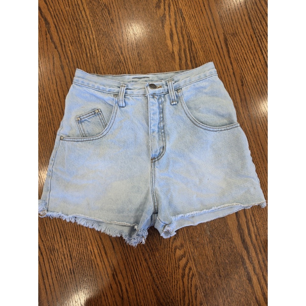 Vintage Denim Republic Cutoff Shorts USA Made Y2K Light Wash High Rise...